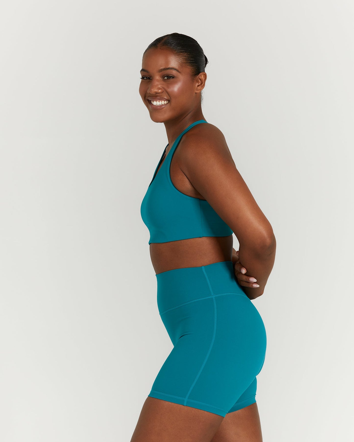 MOTION CROSS BACK BRA - LAGOON